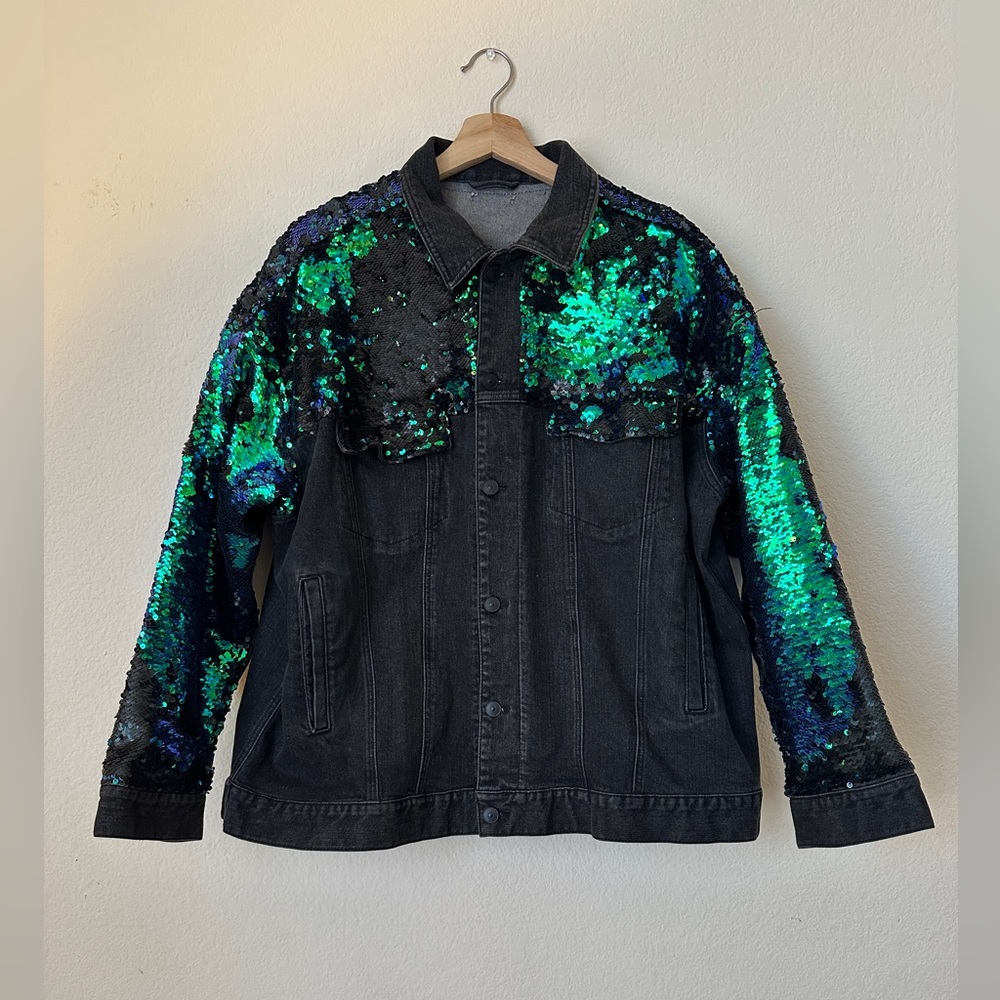 Sequins Denim Jacket